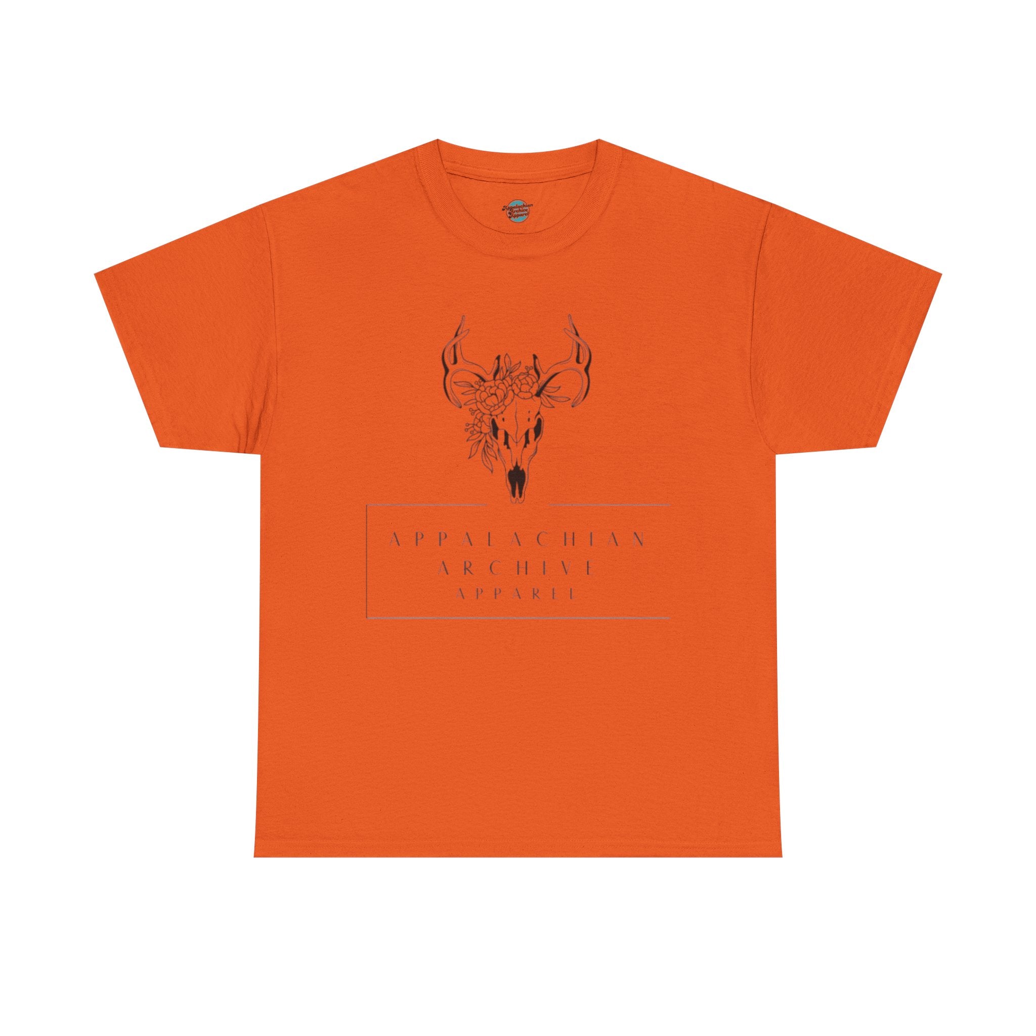 Appalachian Archives Tee with Deer Skull & "Roots Run Deep" Floral Back Design