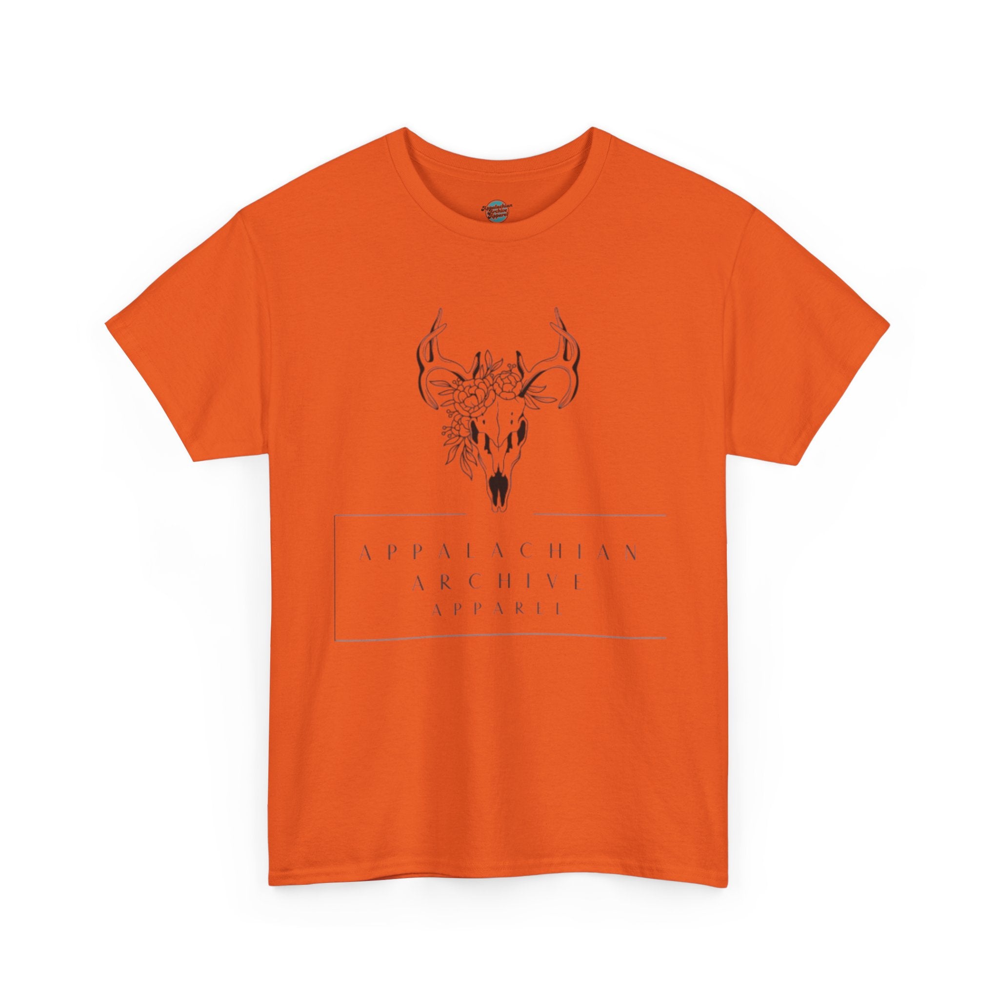 Appalachian Archives Tee with Deer Skull & "Roots Run Deep" Floral Back Design