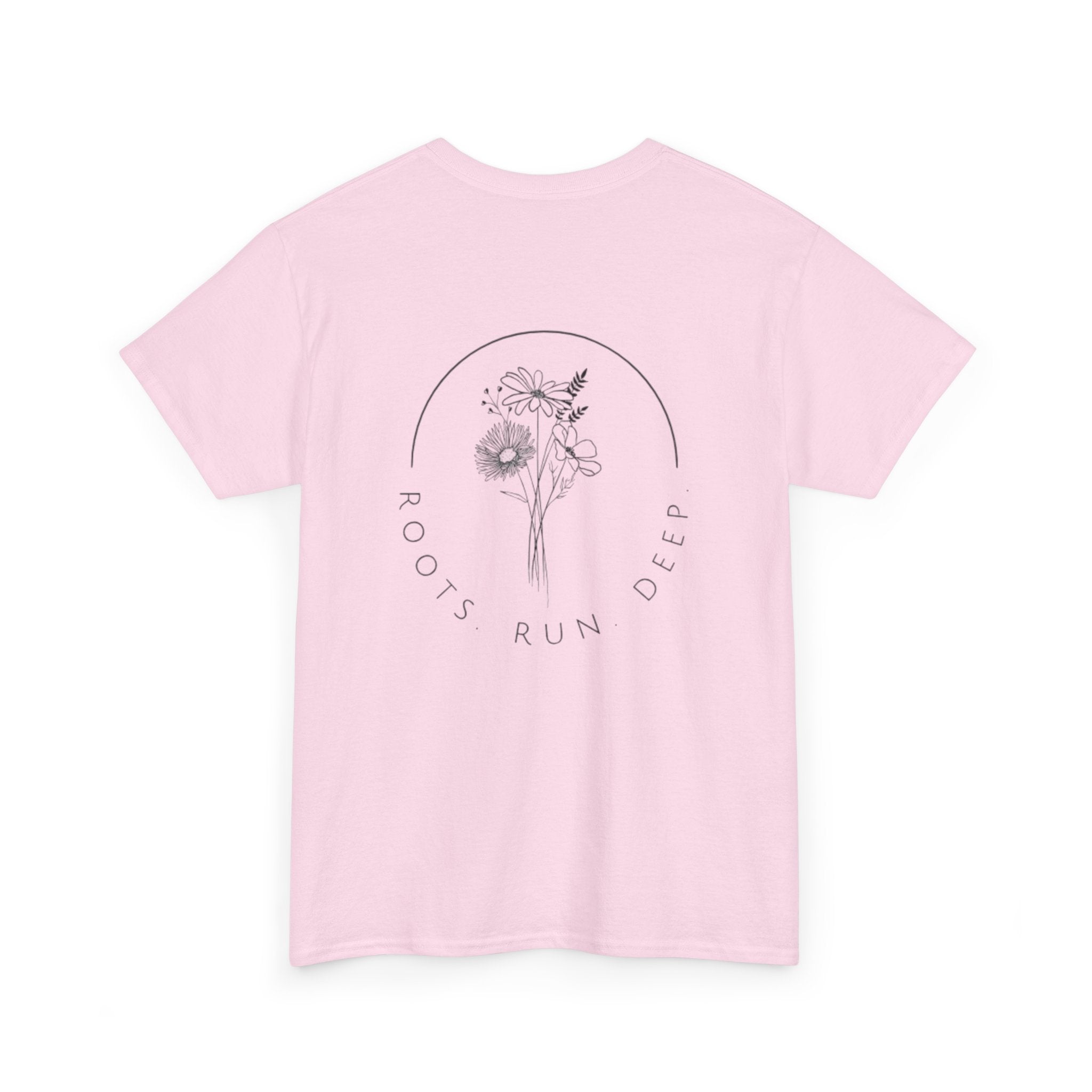 Appalachian Archives Tee with Deer Skull & "Roots Run Deep" Floral Back Design