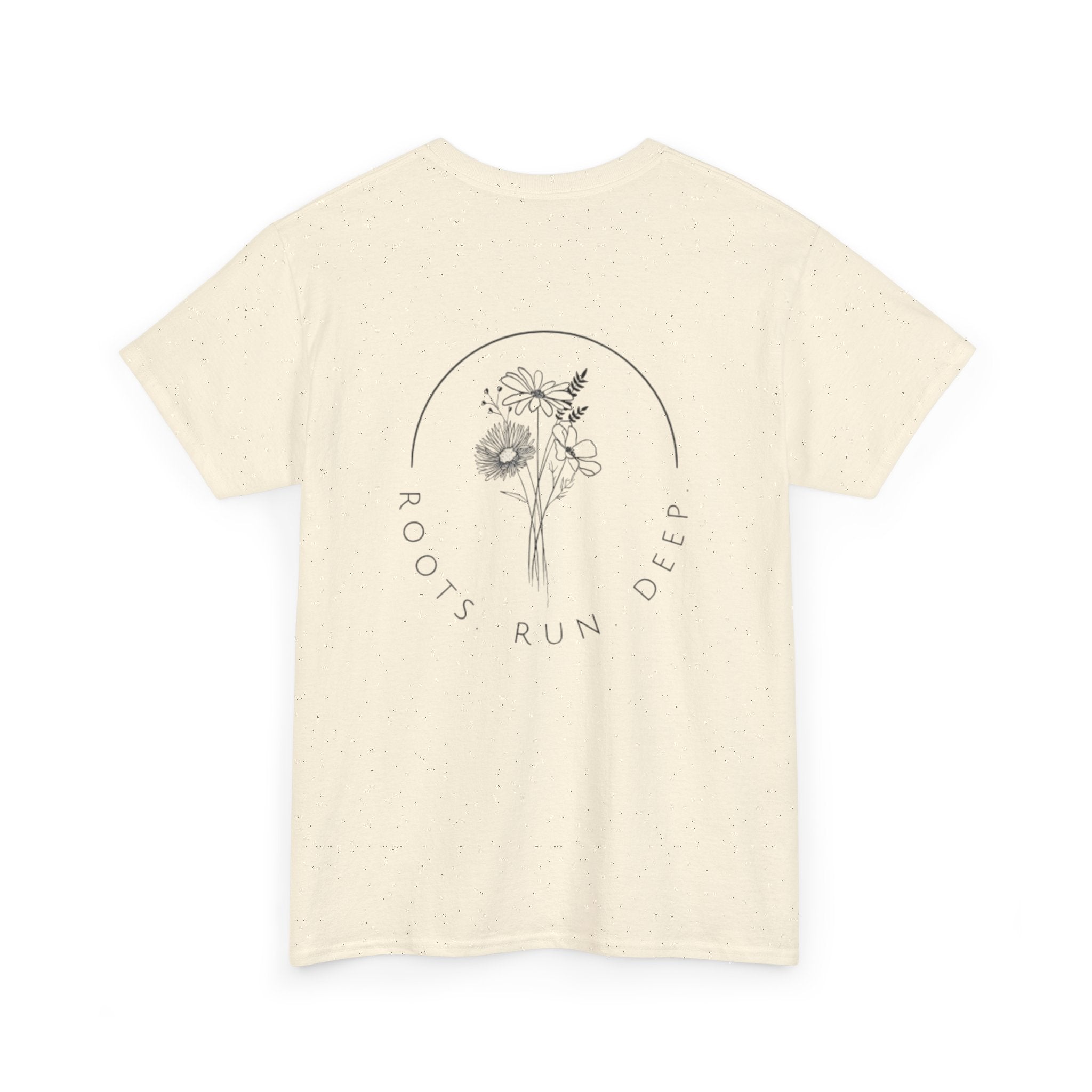 Appalachian Archives Tee with Deer Skull & "Roots Run Deep" Floral Back Design