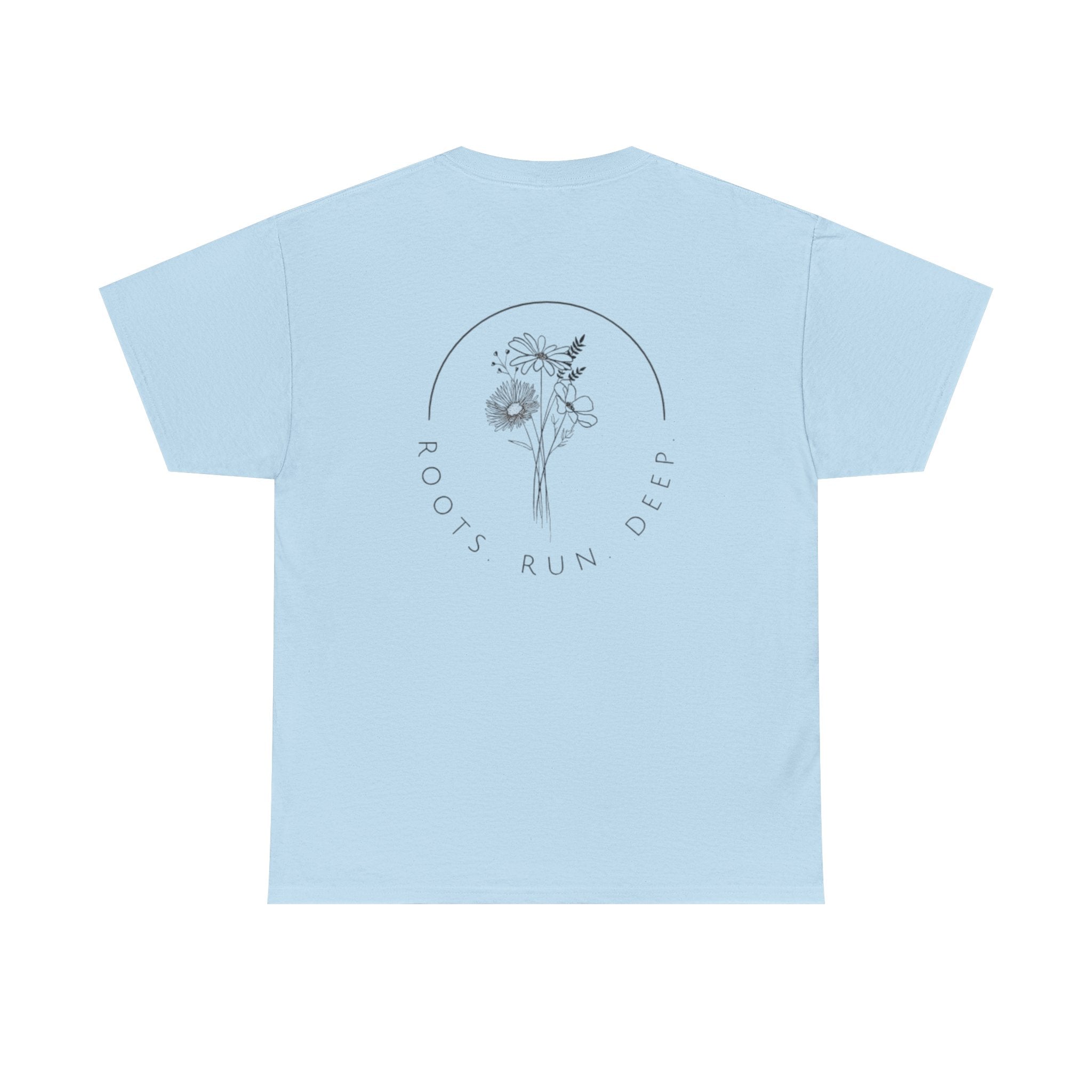 Appalachian Archives Tee with Deer Skull & "Roots Run Deep" Floral Back Design